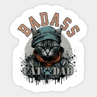 Cat dad Sticker